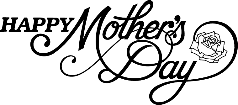 free black and white mother's day clip art - photo #26
